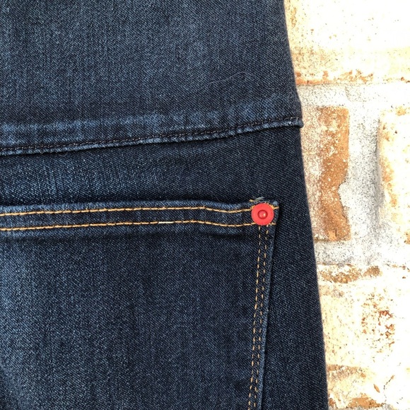 SPANX The Signature Side Zip High Waist Dark Wash Skinny Slimming Jeans 27 - Picture 9 of 16